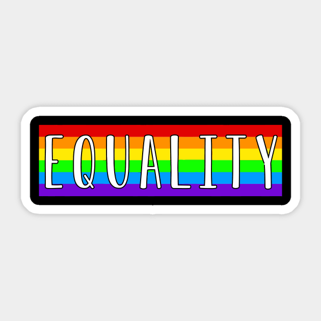 EQUALITY Sticker by jennlie